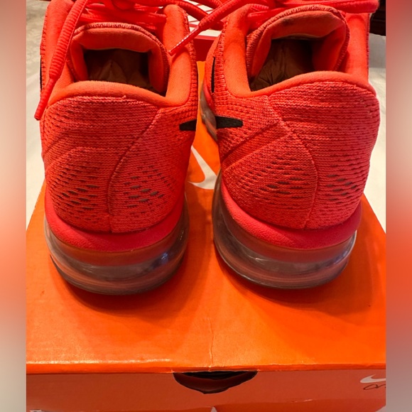 MEN’S NIKE AIR MAX 2016 in a BRIGHT CRIMSON /BLCK-UNVRSTY RD Size 7.5 - Picture 4 of 11